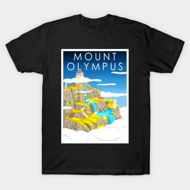 Mount Olympus T-Shirt by Omega Art